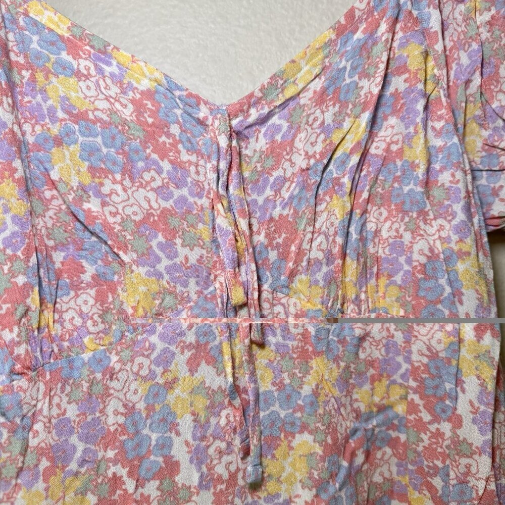womens primark pastel summer dress Size 10 US Floral Spring Lightweight - Picture 5 of 9